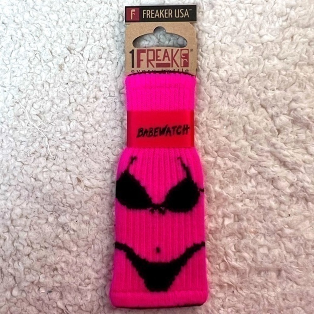 ⭐3/$15 Freaker USA "Babe Watch" OS Fits All Bottle Insulator Drink Koozie